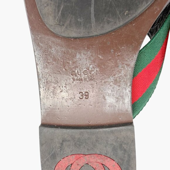 Gucci Kika Red Interlocking GG Thong Flip Flop Sandals Flat Size 39 US 9 Women's - Picture 13 of 14